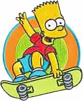 シンプソンズ　バートスケボー15→12 the SIMPSONS/シンプソンズ ソフビ＆プラスチックフィギュア